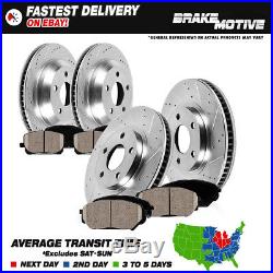 Front+Rear Drilled Slotted Brake Rotors & Ceramic Pads 06-10 Impala Monte Carlo