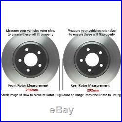 Front Rear Drilled Slotted Rotors Ceramic Brake Pads for 2007-2012 NISSAN ALTIMA