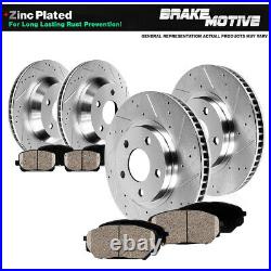 Front+Rear Rotors & Ceramic Pads For Ford Crown Victoria Grand Marquis Marauder