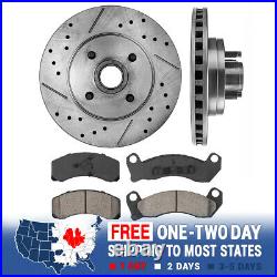 Front Rotors & Ceramic Pads For 1987 1988 1989 1990 1991 1992 1993 V8 Mustang GT
