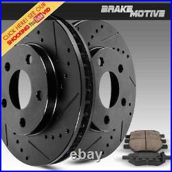 Front Rotors Ceramic Pads For 2003 2004 2005 2006 2007 2008 Toyota Corolla Vibe