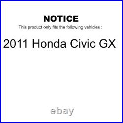 Front Wheel Bearing Coat Drill Slot Brake Rotor Pads Kit For 2011 Honda Civic GX