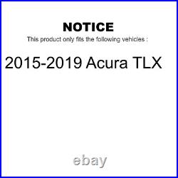 Front Wheel Bearing Coat Drill Slot Brake Rotor Pads Kit For 2015-2019 Acura TLX