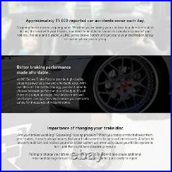 Full Kit Brake Rotors + Drill Slot & Semi-Metallic Pads For 2005-2007 Ford Focus