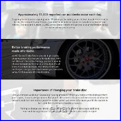 Full Kit Brake Rotors + Drill Slot & Semi-Metallic Pads For 2007-2010 Volvo S80