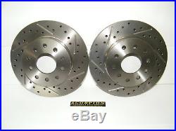 GM 10 & 12 Bolt Rear Disc Brake Conversion Drilled & Slotted Rotors