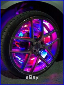 LED Wheel Lights Moving Color Kit Wireless for Toyota Rav4 Tacoma Camry Corolla