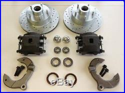 Mustang II Suspension 11 Disc Brake Kit Ford Drilled Slotted 5 X 4-1/ 2 Rotors