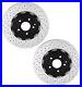 Pair_Set_2_Front_Disc_Brake_Rotors_Slotted_X_Drilled_PVT_Brembo_For_MB_R171_A209_01_kr