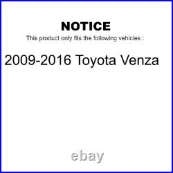 Rear Coat Drill Slot Disc Brake Rotor Ceramic Pad Kit For 2009-2016 Toyota Venza