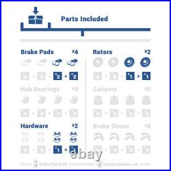 Rear Drill Slot Brake Rotors And Ceramic Pads For BMW 325xi 328i 328xi E90