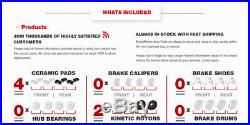 Rear Drill & Slot Brake Rotors And Ceramic Pads For Dodge Ram 1500 2500 3500