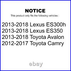 Rear Drill Slot Brake Rotors Ceramic Pad Kit For Toyota Camry Lexus ES350 Avalon