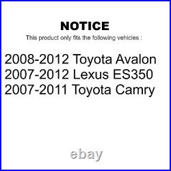 Rear Drill Slot Brake Rotors Ceramic Pad Kit For Toyota Camry Lexus ES350 Avalon