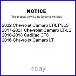 Rear Drill Slot Brake Rotors Semi-Metallic Pad Kit For Chevrolet Camaro Cadillac
